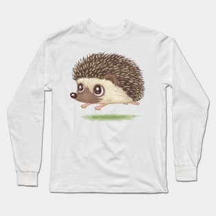 Hedgehog running Long Sleeve T-Shirt